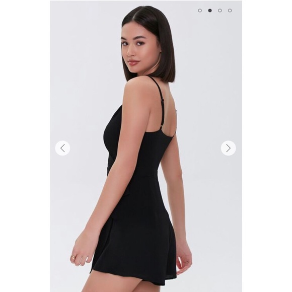 Forever 21 Crepe Mock Wrap Cami Romper - Picture 3 of 4